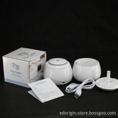 Ultrasonic Air Diffuser with LED Light, Rice Cooker-shaped, USB Powered